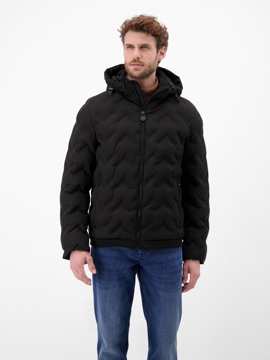 Gesteppte Herren Puffer Jacke mit Kapuze