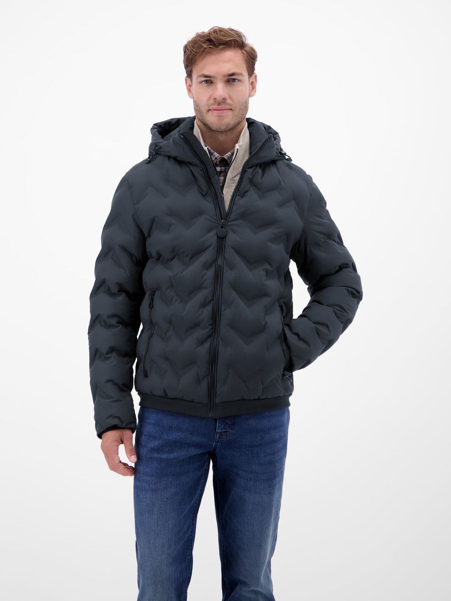 Gesteppte Herren Puffer Jacke mit Kapuze