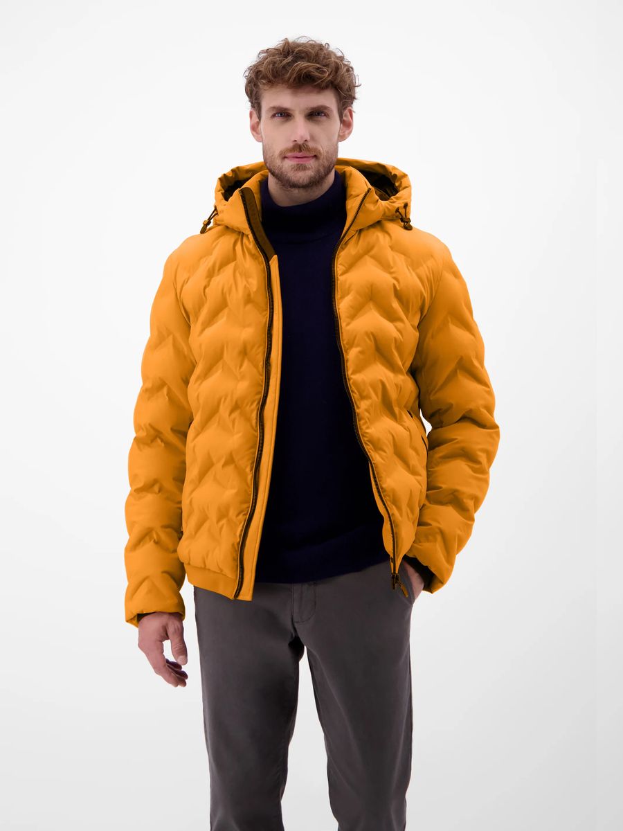 Gesteppte Herren Puffer Jacke mit Kapuze