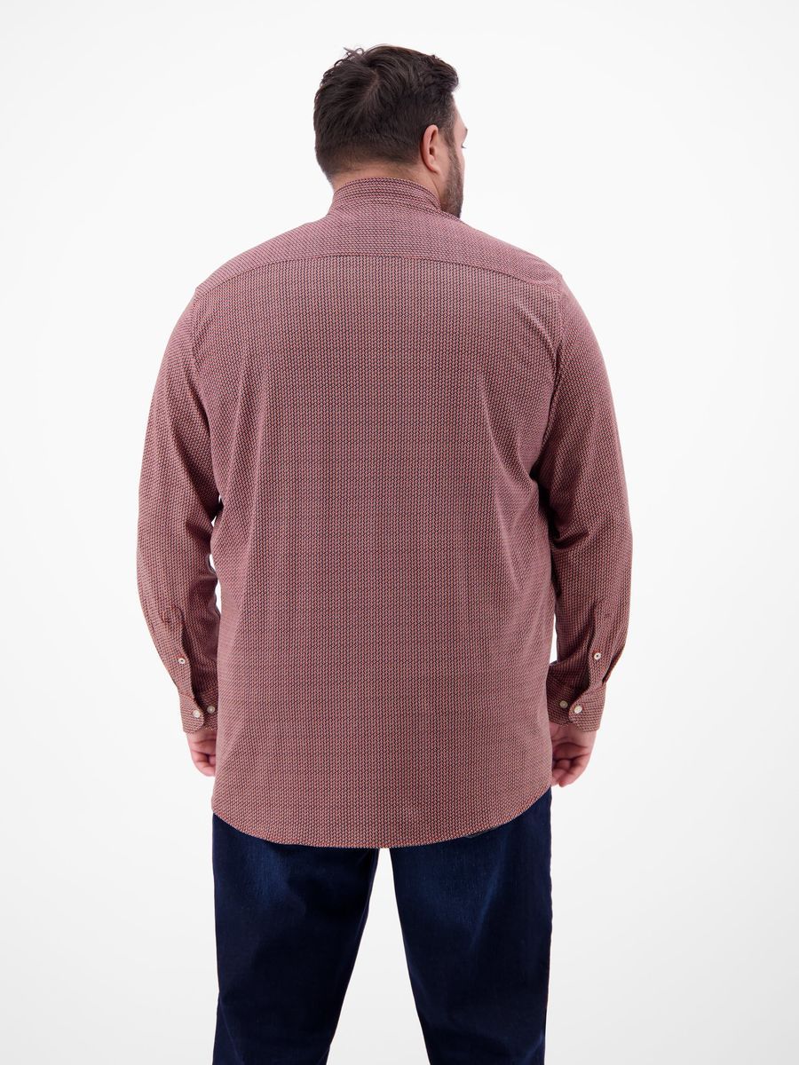 Langarmhemd mit Muster, legerer Schnitt