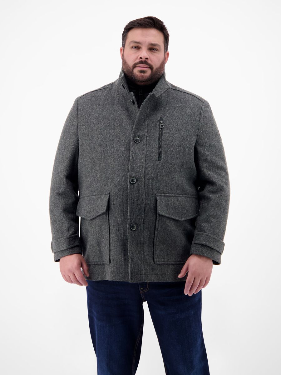 Herren Wollmischjacke Graphit