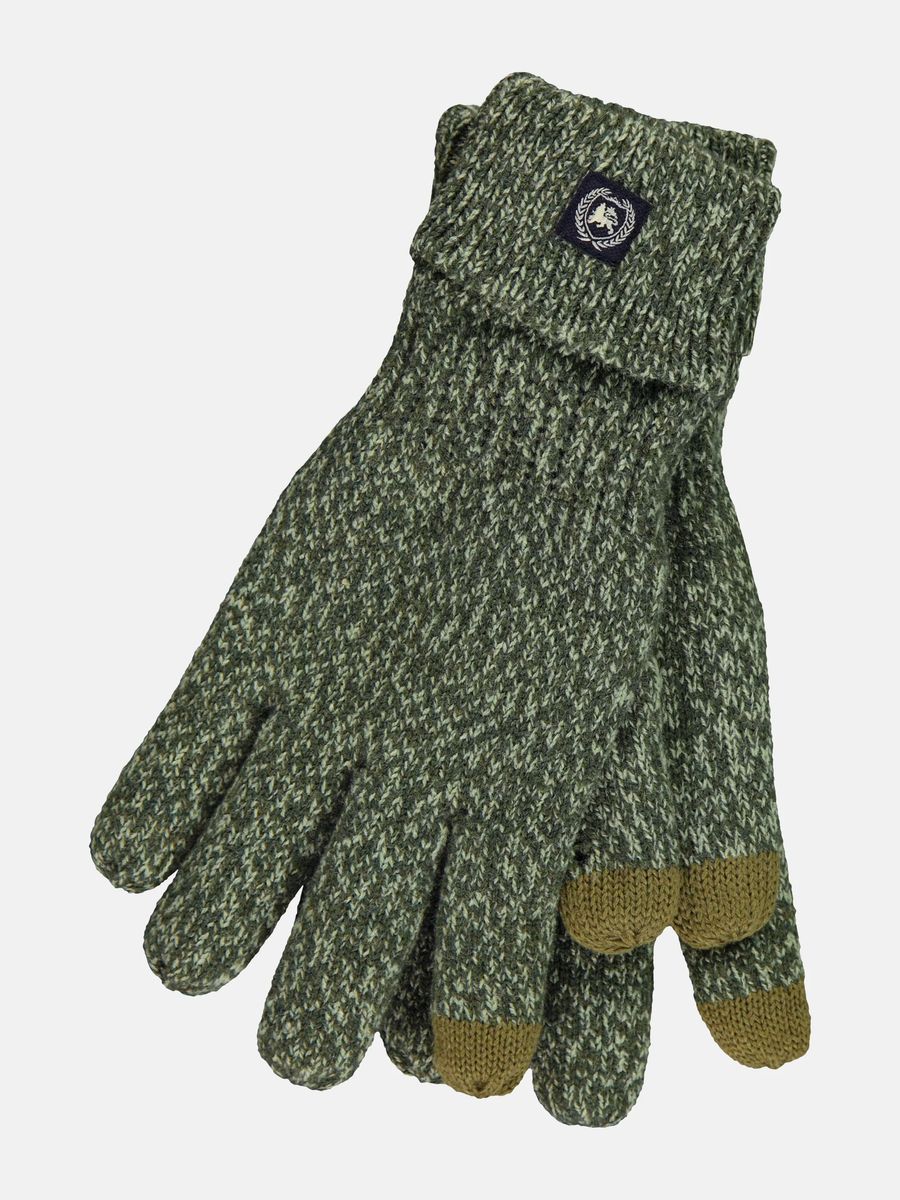 Herren Fleece-gefütterte Strickhandschuhe