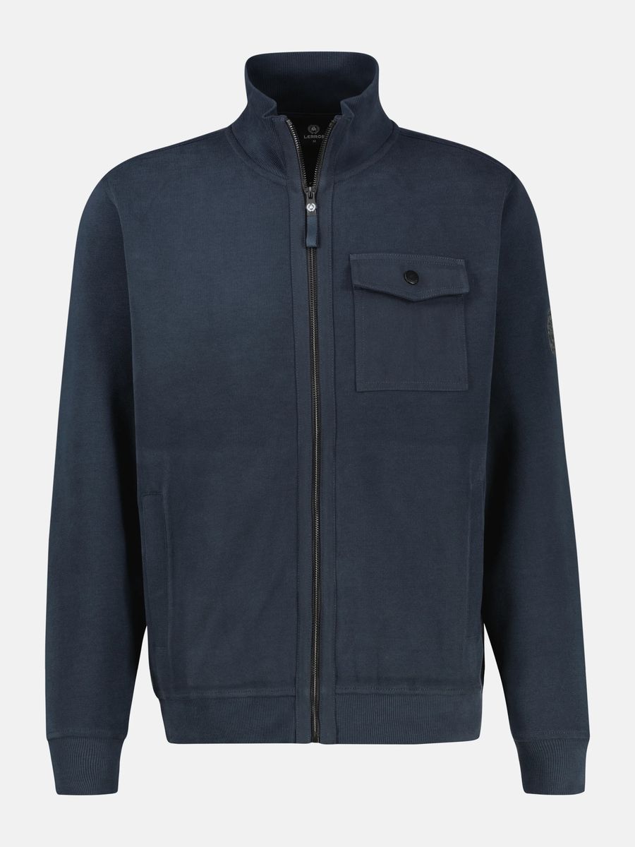 Moderne Strukturierte Strickjacke mit Reißverschluss
