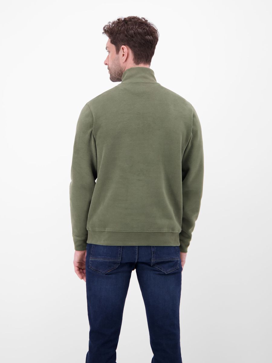 Herren Troyer Pullover mit halbem Reißverschluss