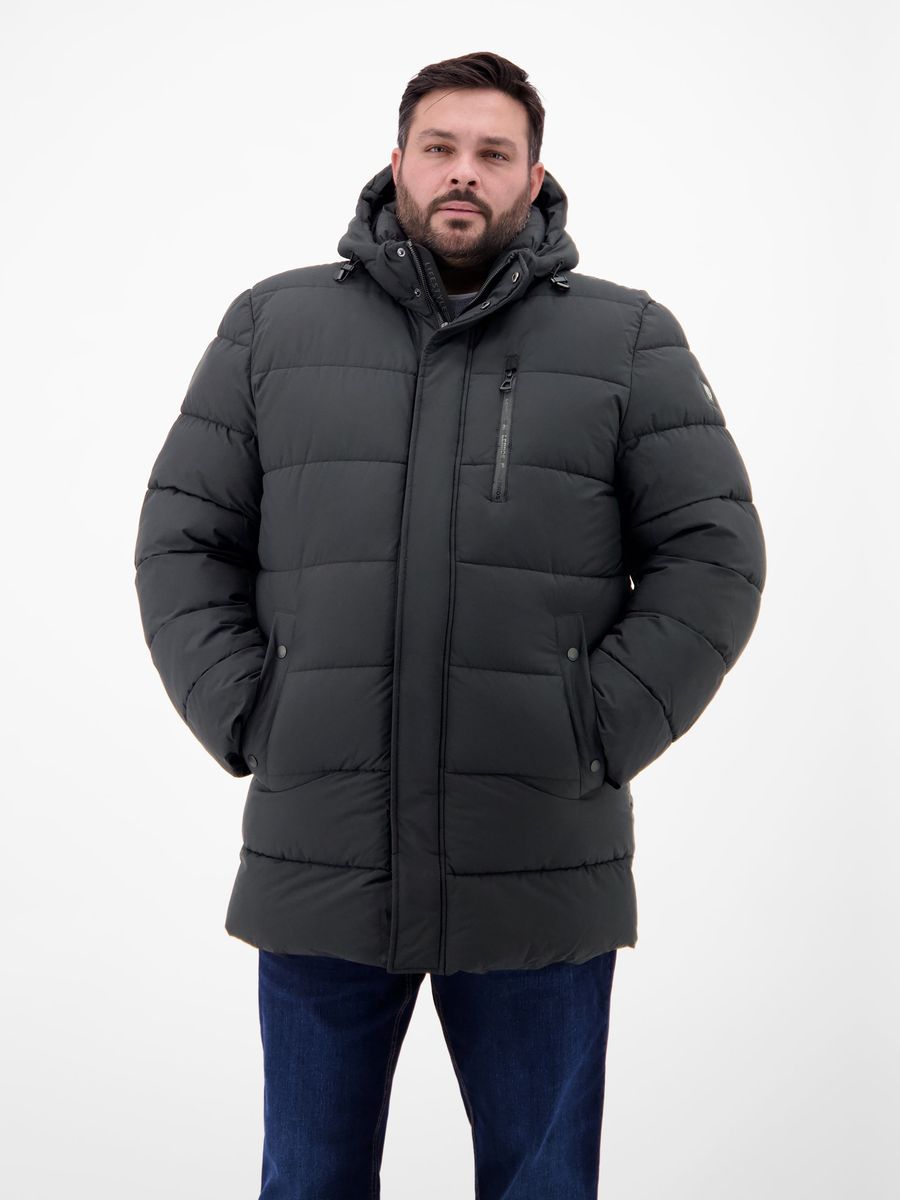 Gesteppte Herren Pufferjacke mit Kapuze