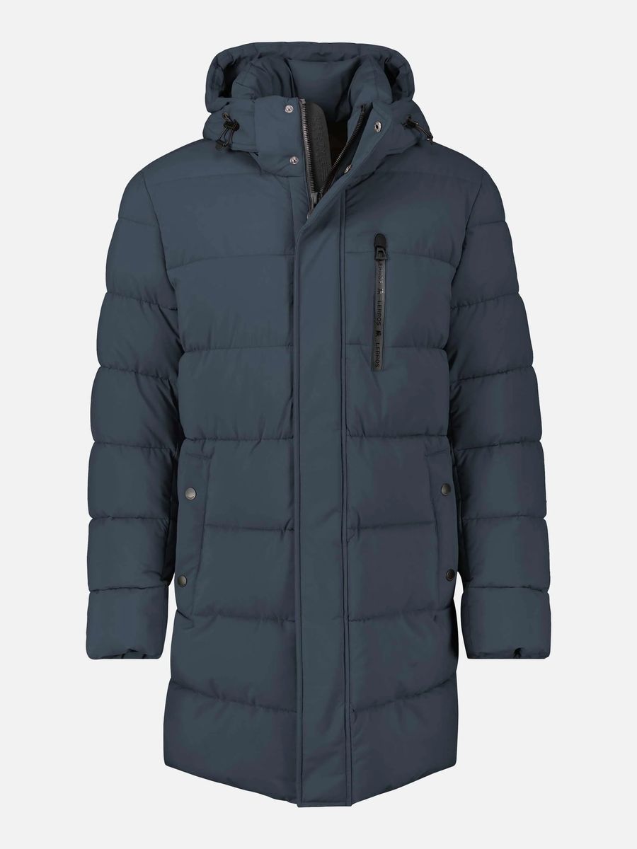 Gesteppte Herren Pufferjacke mit Kapuze