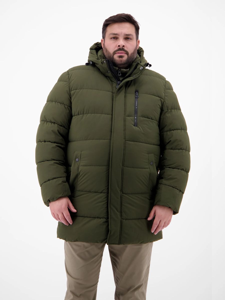 Gesteppte Herren Pufferjacke mit Kapuze