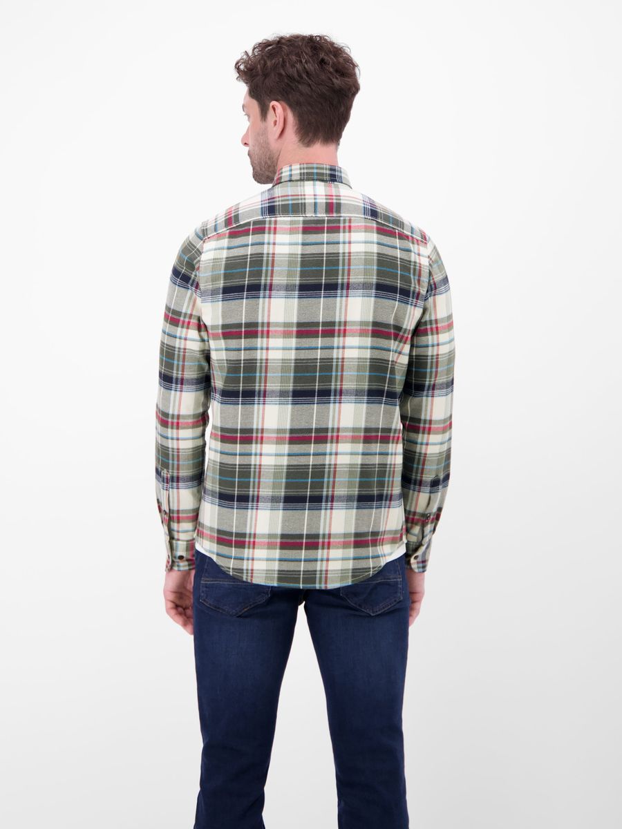 Klassisches Flanell-Langarmhemd mit Karomuster