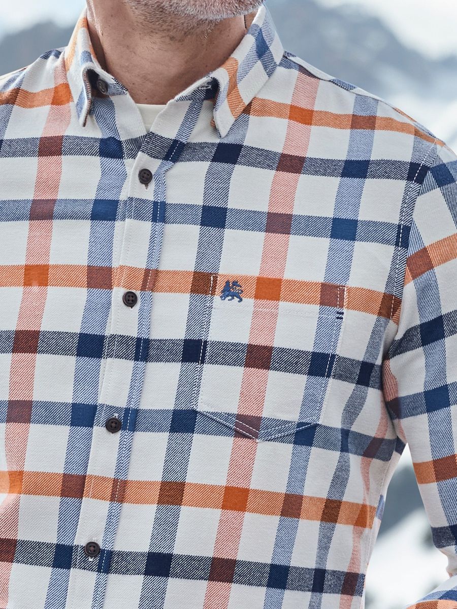 Smart Casual Flanellhemd mit Karomuster