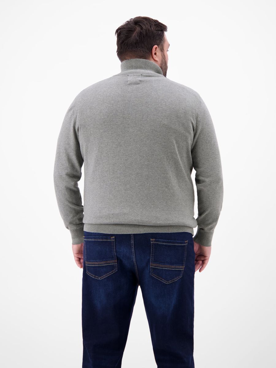 Troyer Strickpullover mit Viertelreißverschluss