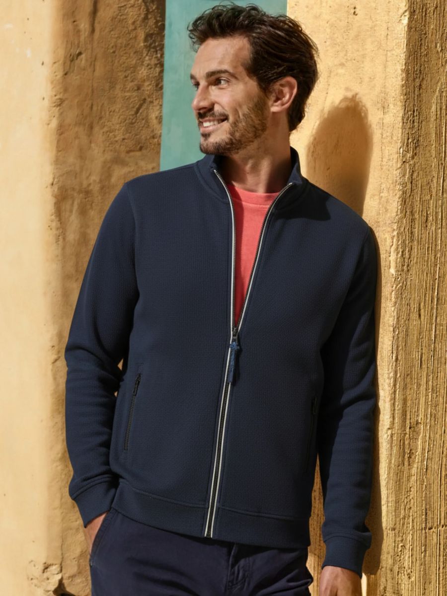Lässige Sweatjacke mit Reißverschluss