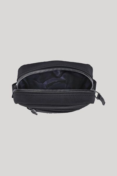 Joop! Narni Rafael Schwarze Nylon Schultertasche mit verstellbarem Riemen