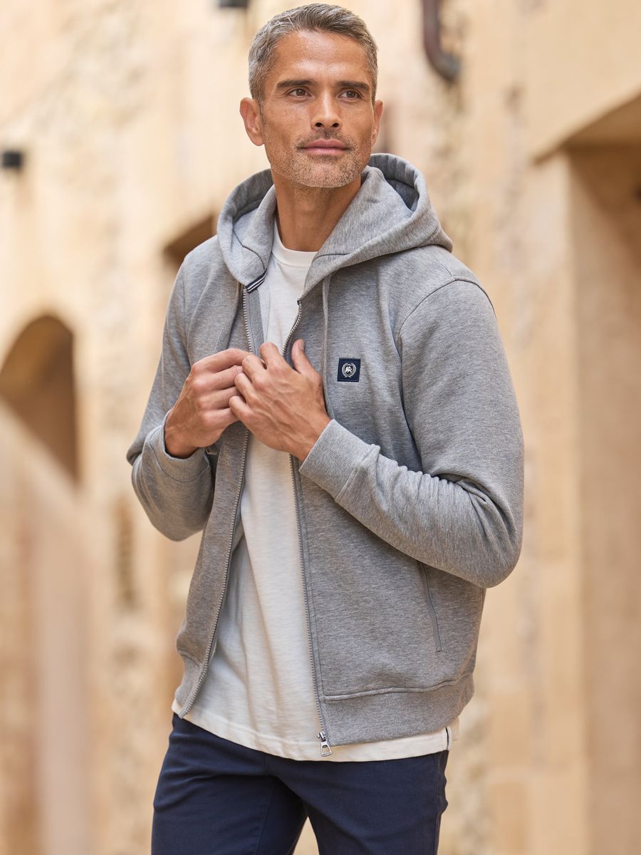 Herren Sweatjacke mit Reißverschluss und Kapuze