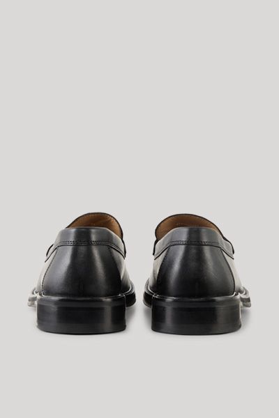 Joop! Pero Archy Schwarze Leder Loafer mit Ziernähten