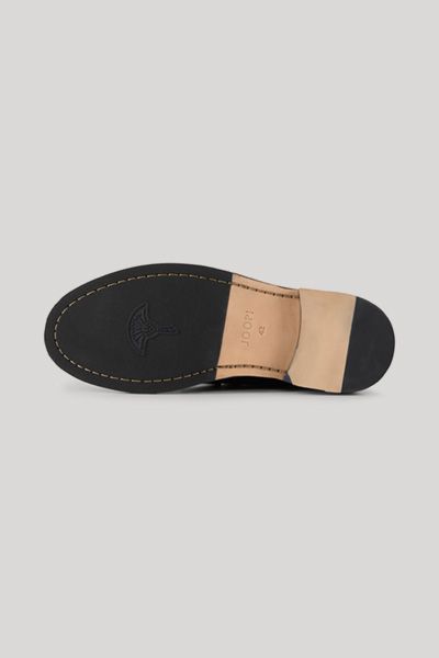 Joop! Pero Archy Schwarze Leder Loafer mit Ziernähten