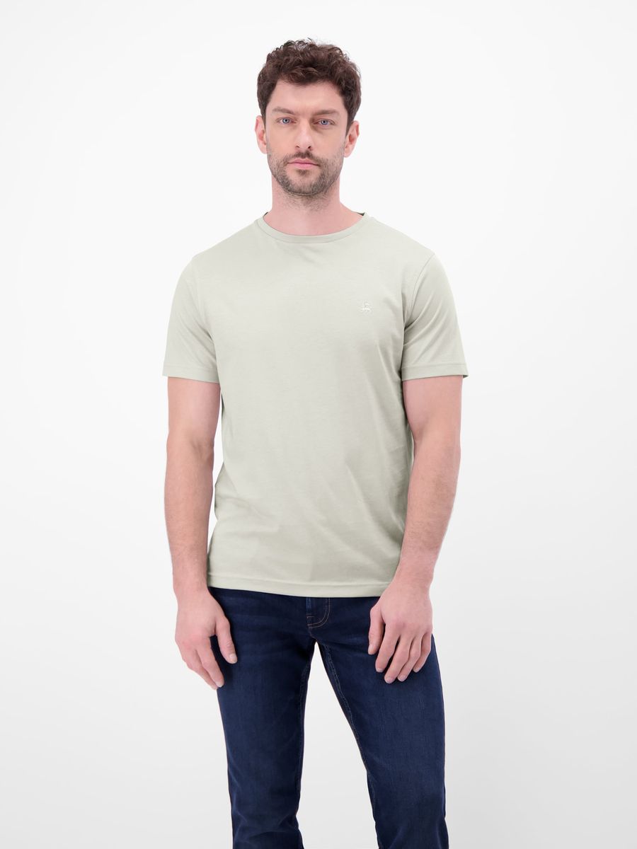 Klassisches Baumwoll-T-Shirt mit Rundhalsausschnitt