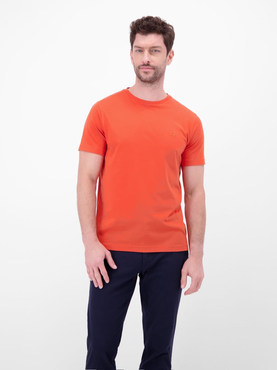 Klassisches Baumwoll-T-Shirt mit Rundhalsausschnitt