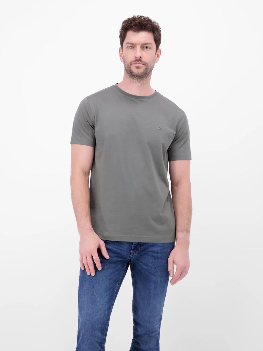 Klassisches Baumwoll-T-Shirt mit Rundhalsausschnitt