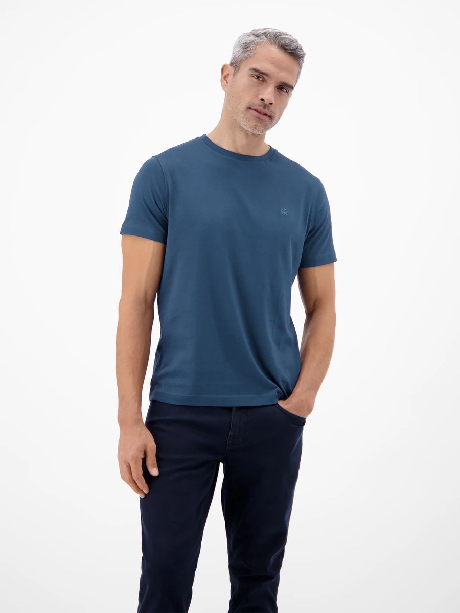 Klassisches Baumwoll-T-Shirt mit Rundhalsausschnitt