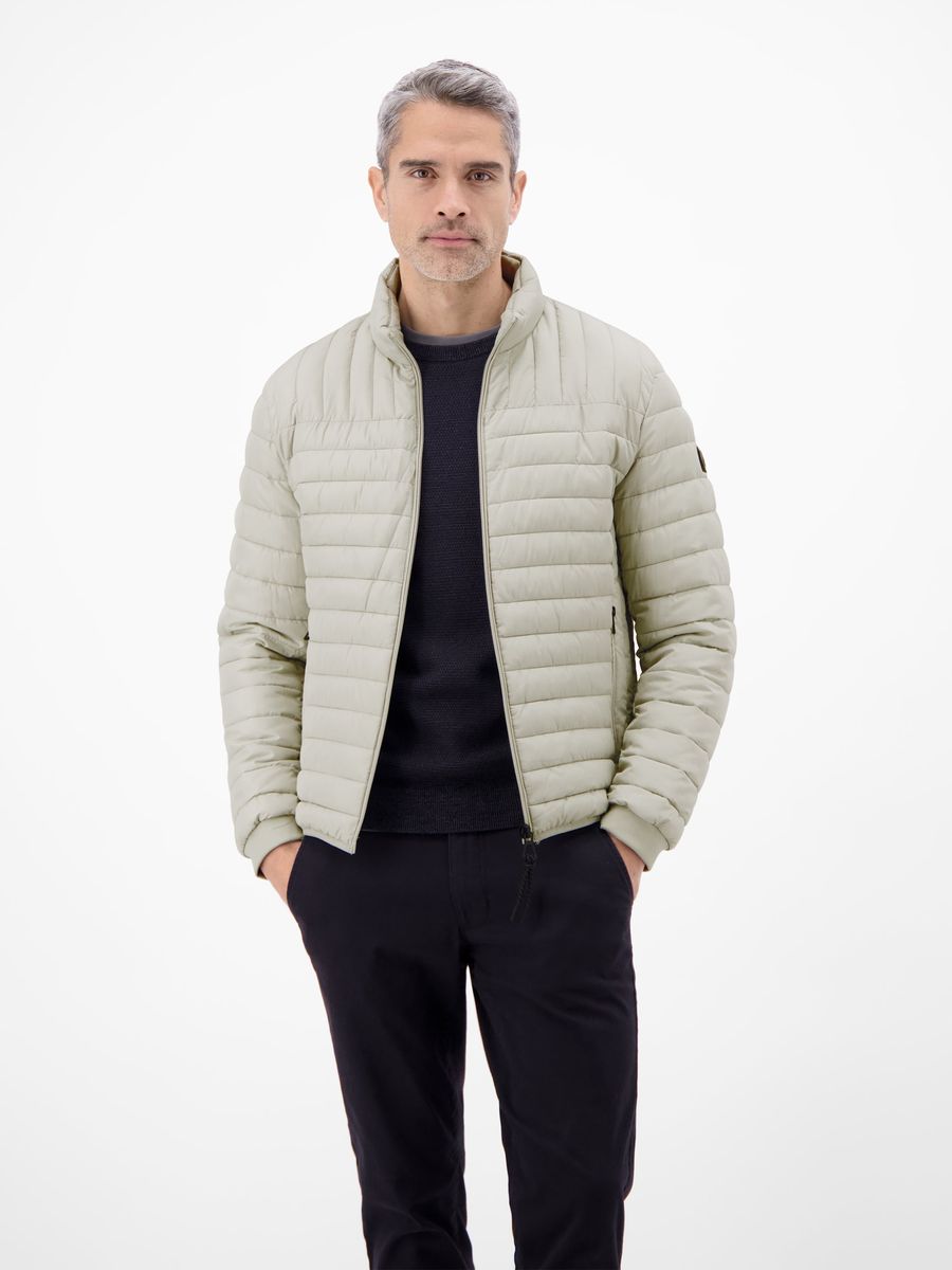 Steppjacke, wind- und wasserabweisend, gefüttert - Pearl Grey