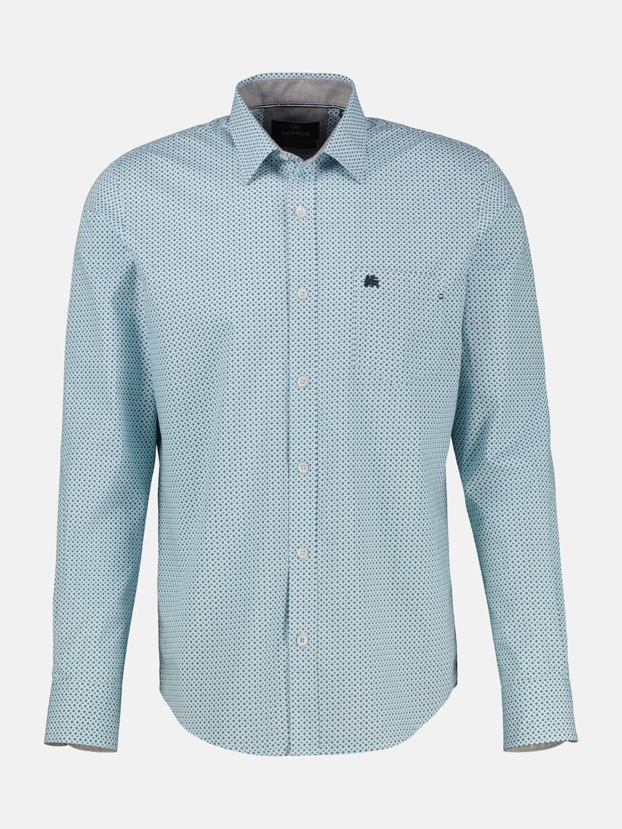 Langarm Popeline Hemd aus Baumwolle