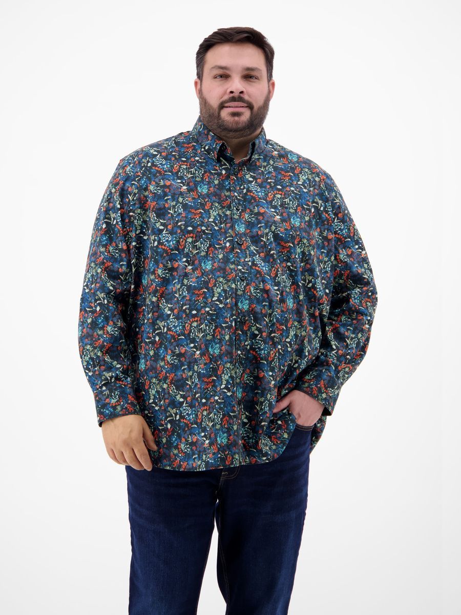 Langarmhemd mit Blumenmuster