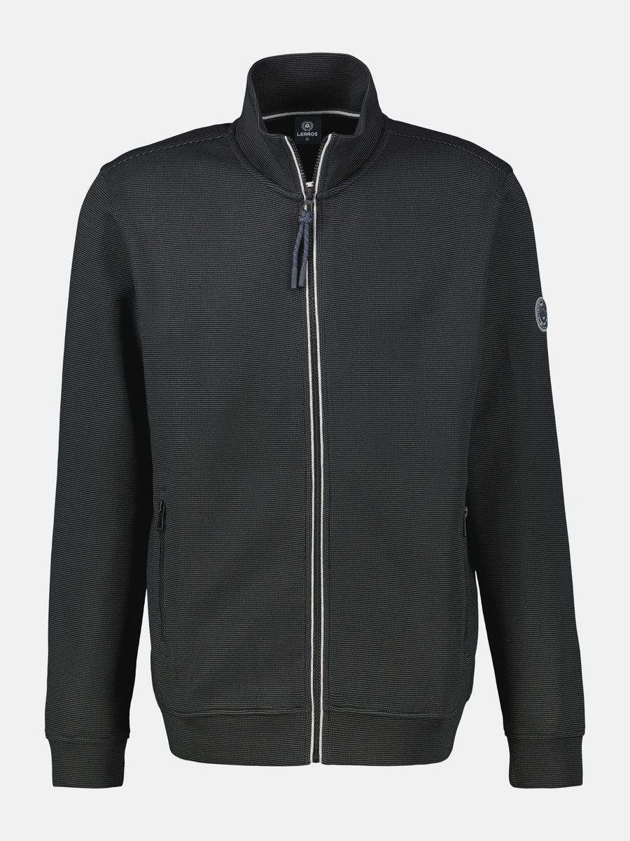 Jacke mit Reißverschluss aus Baumwollmischgewebe