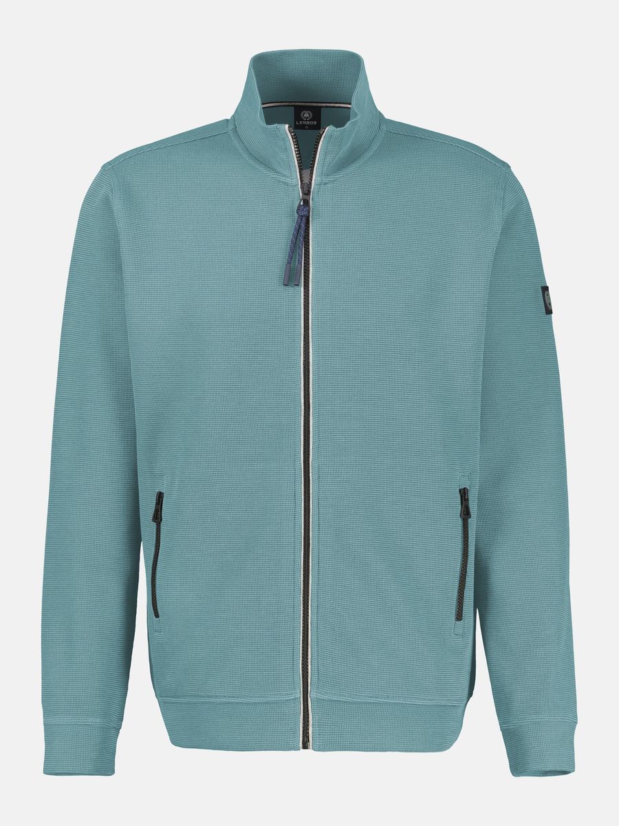 Jacke mit Reißverschluss aus Baumwollmischgewebe