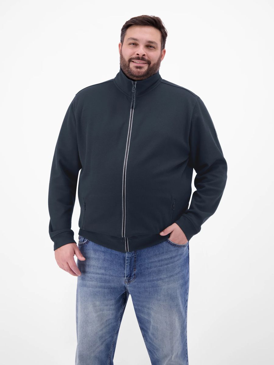 Jacke mit Reißverschluss aus Baumwollmischgewebe