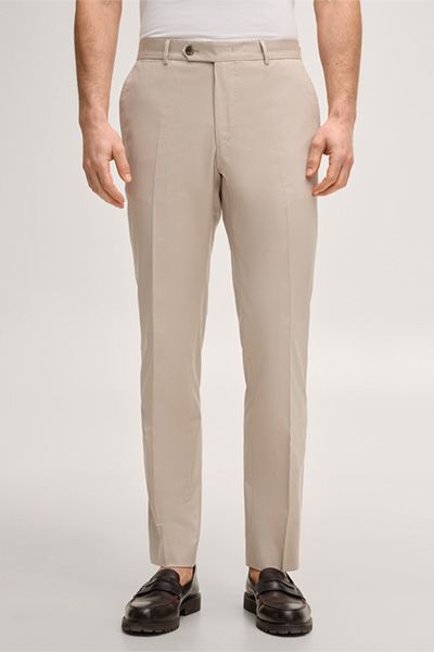 Santios Beige Baumwollmischung Hose Klassische Passform Business Casual