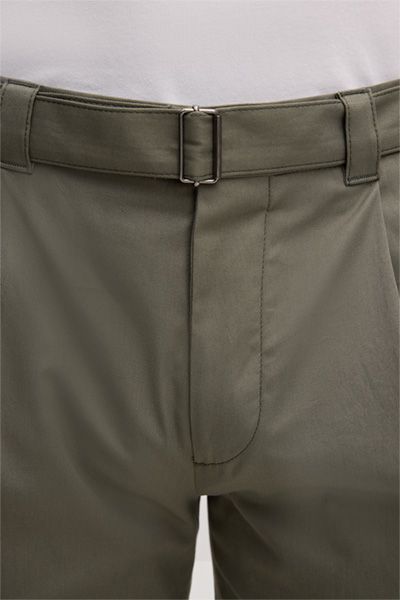 Elegante Bundfalten-Shorts aus Baumwollmischung