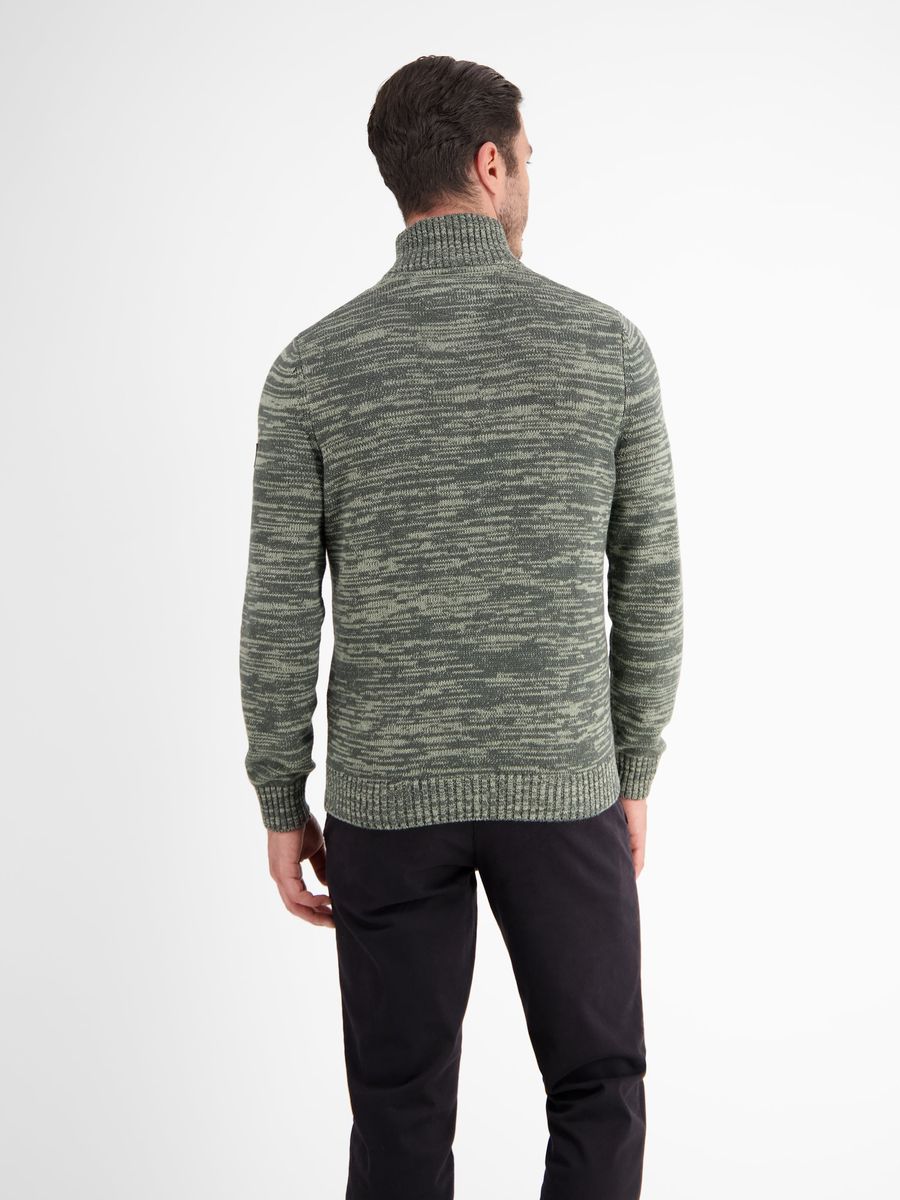 Klassischer Zopfmuster Troyer mit Halbreißverschluss