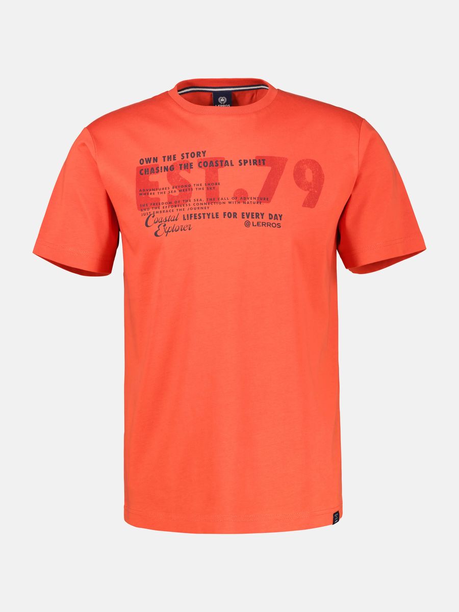 Baumwoll T-Shirt mit Grafikprint und Rundhalsausschnitt
