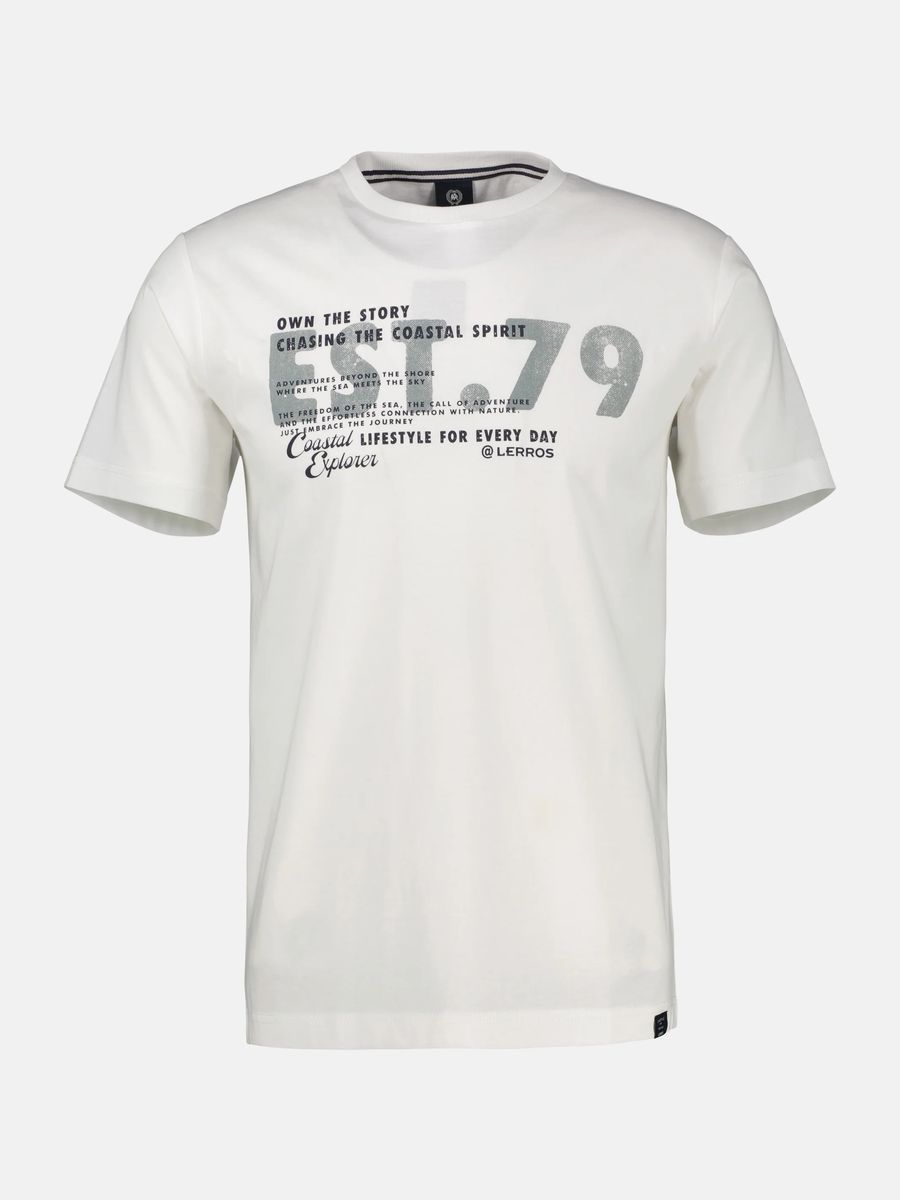 Baumwoll T-Shirt mit Grafikprint und Rundhalsausschnitt