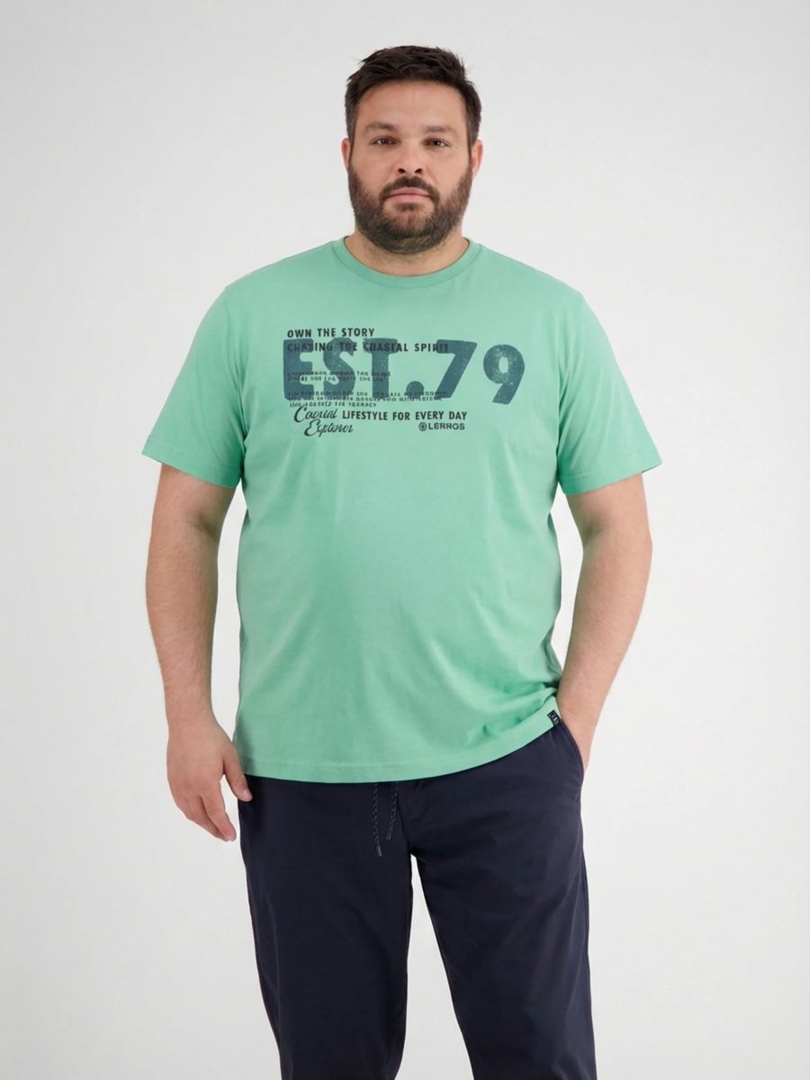 Baumwoll T-Shirt mit Grafikprint und Rundhalsausschnitt