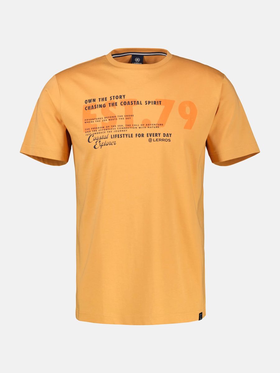 Baumwoll T-Shirt mit Grafikprint und Rundhalsausschnitt