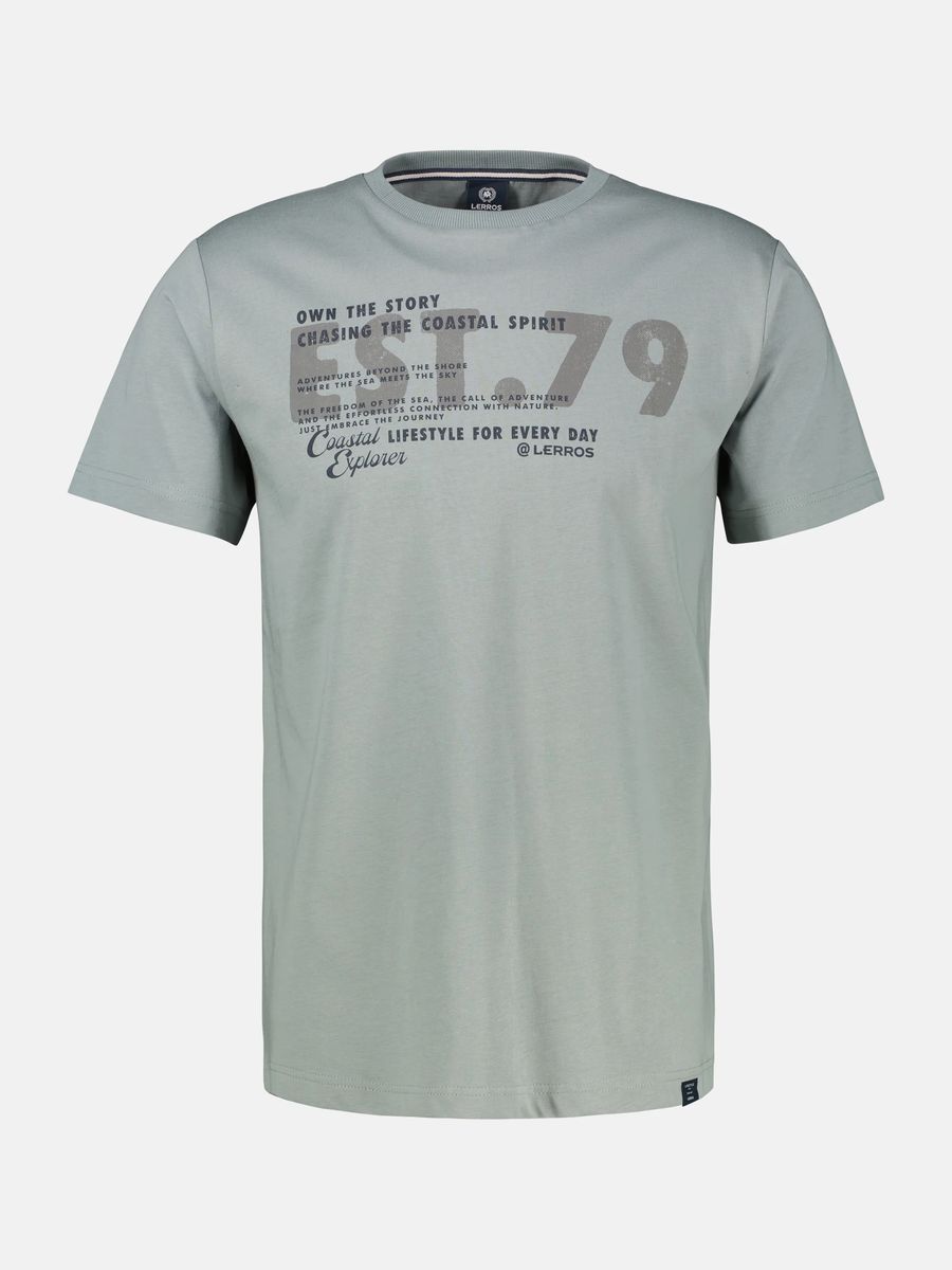 Baumwoll T-Shirt mit Grafikprint und Rundhalsausschnitt