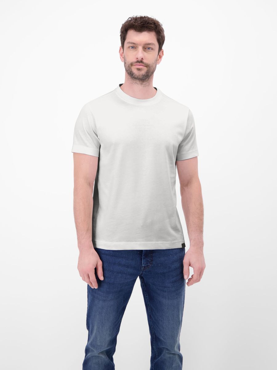 Baumwoll-T-Shirt mit dezentem Aufdruck