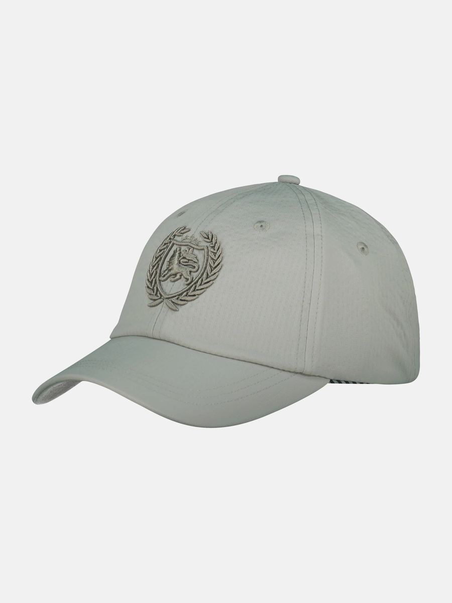 Seersucker Baseball Cap mit Logo