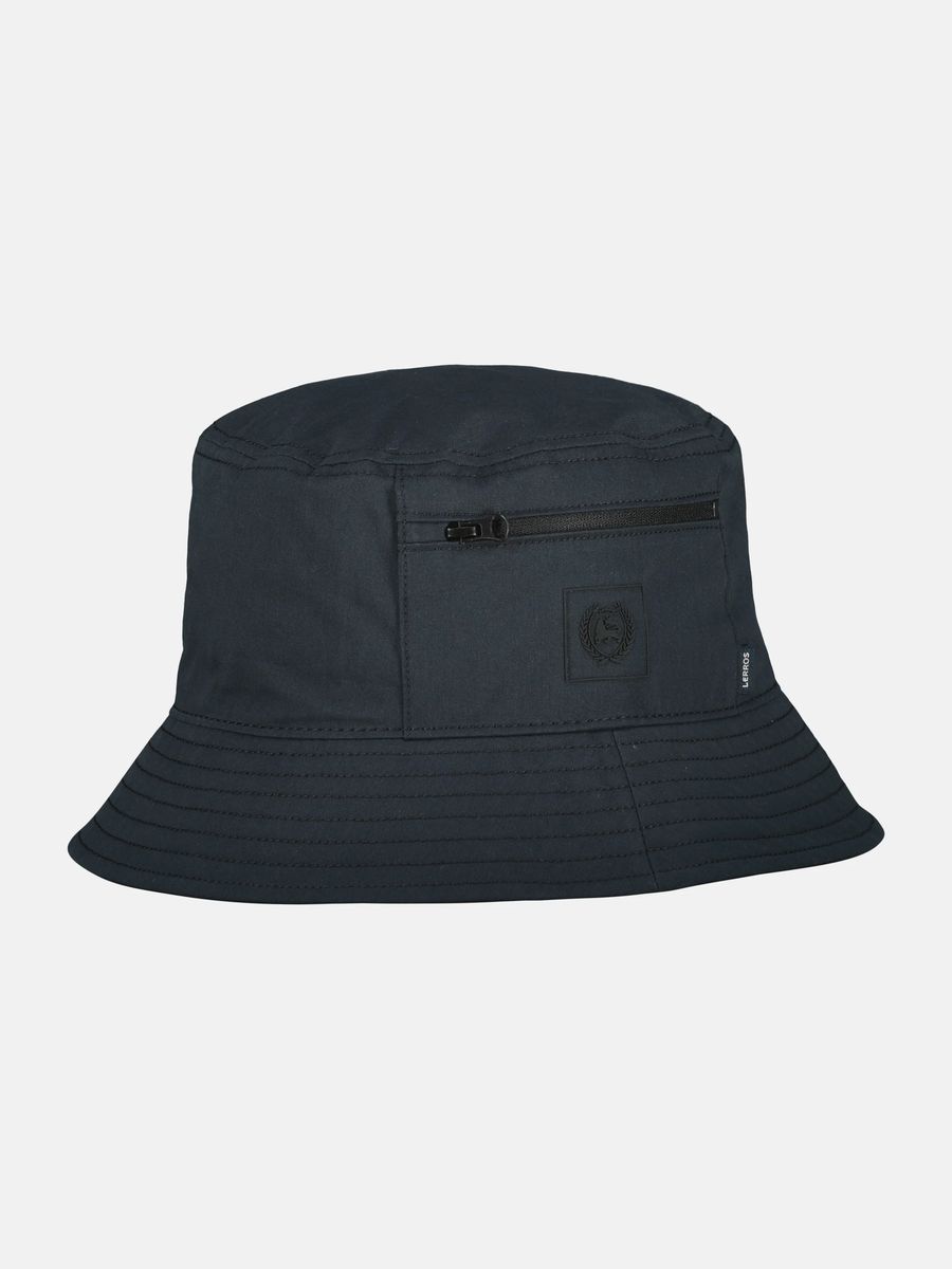 Baumwoll-Bucket Hat mit Tasche