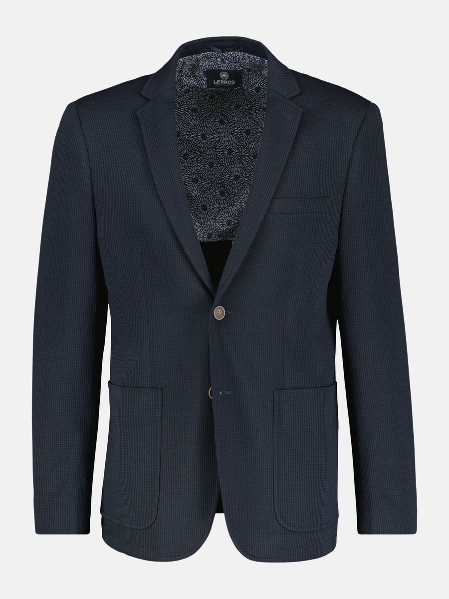 Jerseyblazer in Strickoptik mit 2-Knopf-Design