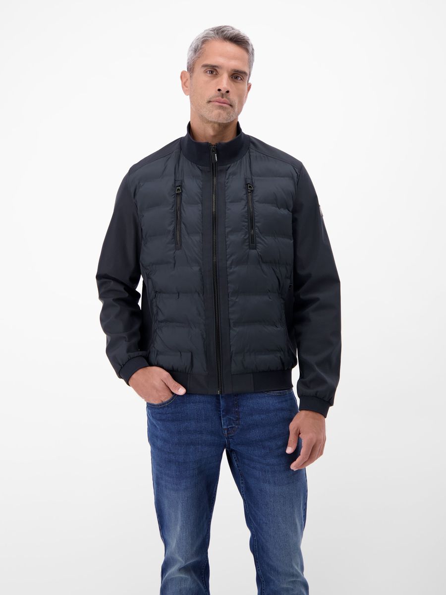 Sportliche Hybridjacke mit gesteppter Vorderseite