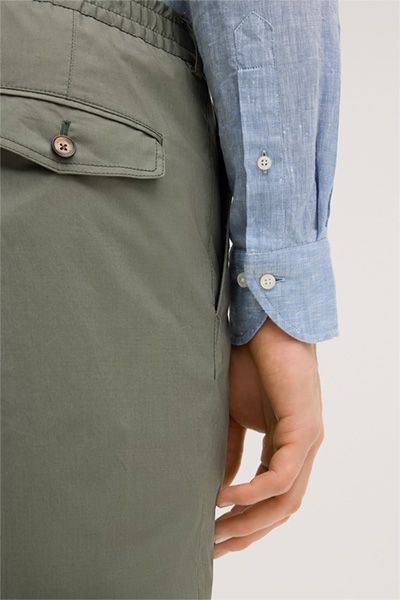 Tom Tailor Leinenhemd Lapo Blau Langarm Casual