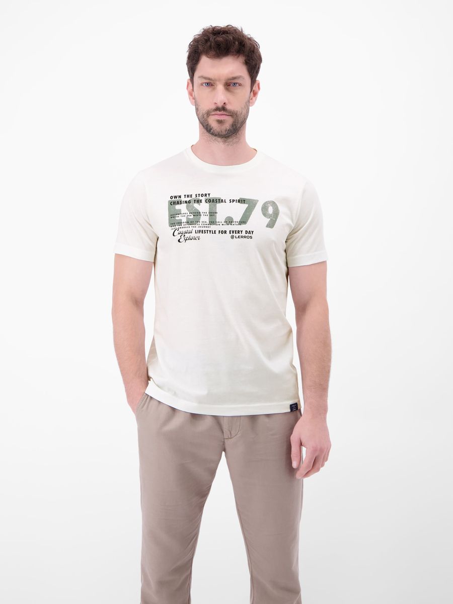 Lässiges Baumwoll-T-Shirt mit Grafikprint