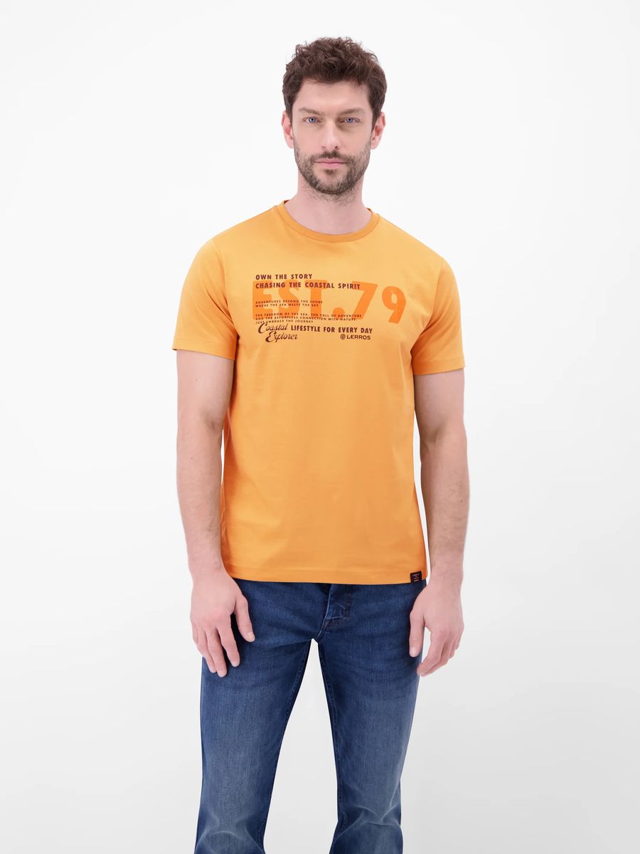 Lässiges Baumwoll-T-Shirt mit Grafikprint