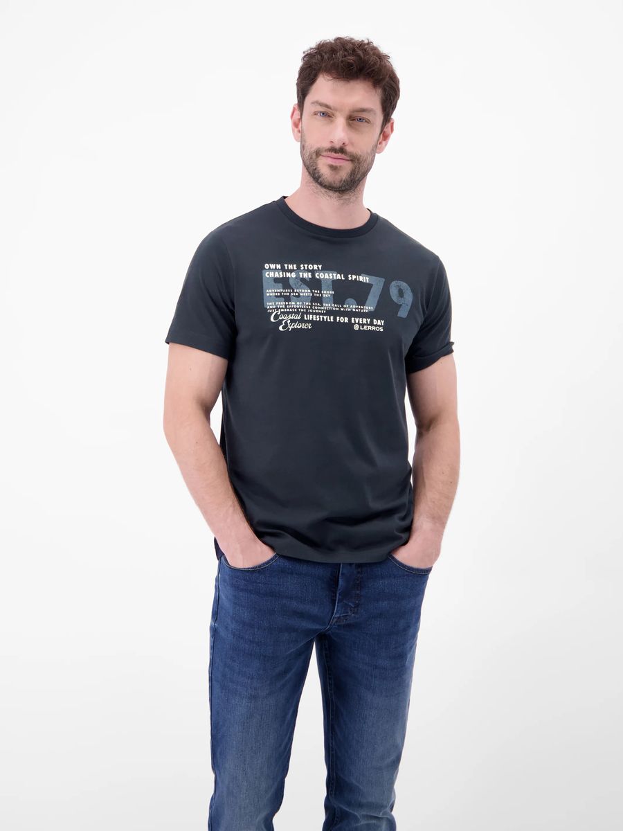Lässiges Baumwoll-T-Shirt mit Grafikprint