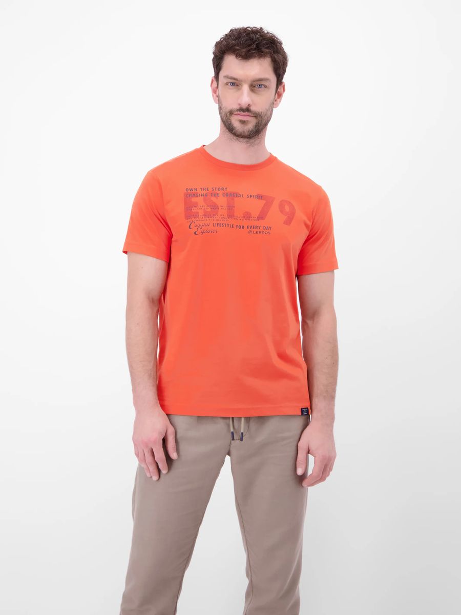 Lässiges Baumwoll-T-Shirt mit Grafikprint