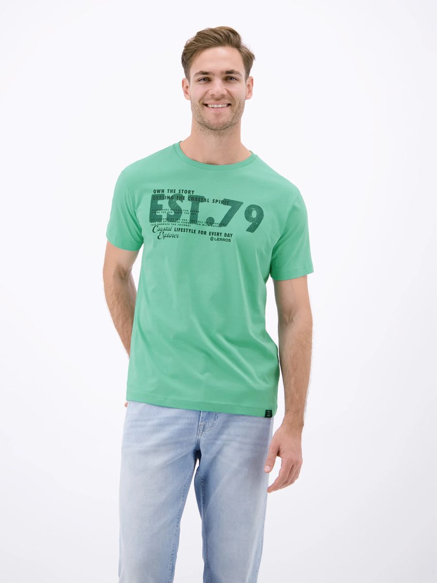 Lässiges Baumwoll-T-Shirt mit Grafikprint