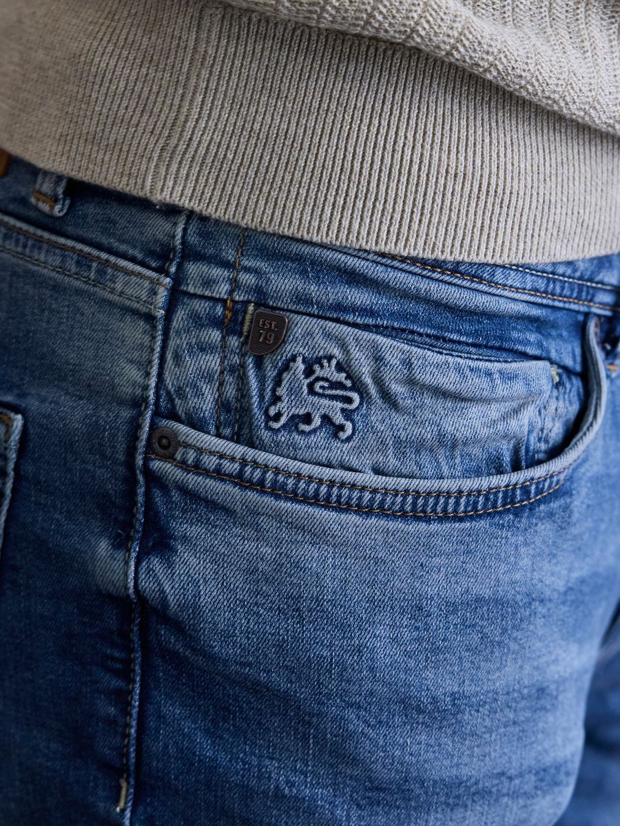 Relaxte Used-Look Denim Jeans