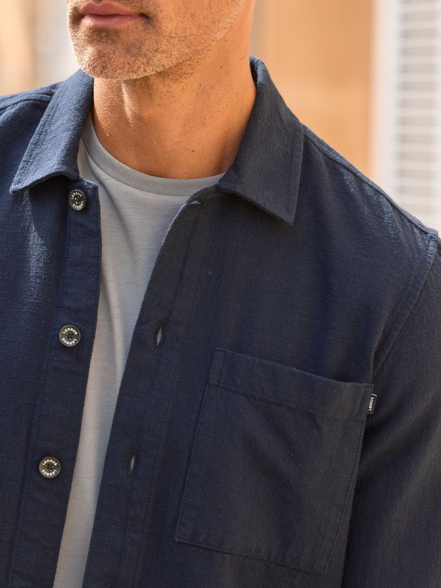 Klassisches Baumwoll-Twill Overshirt